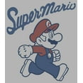 thumbnail image 2 of Men's Nintendo Super Mario Side Profile  Pull Over Hoodie Athletic Heather 2X Large, 2 of 4