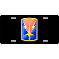 thumbnail image 1 of Army 1107th Signal Brigade License Plate, 1 of 1