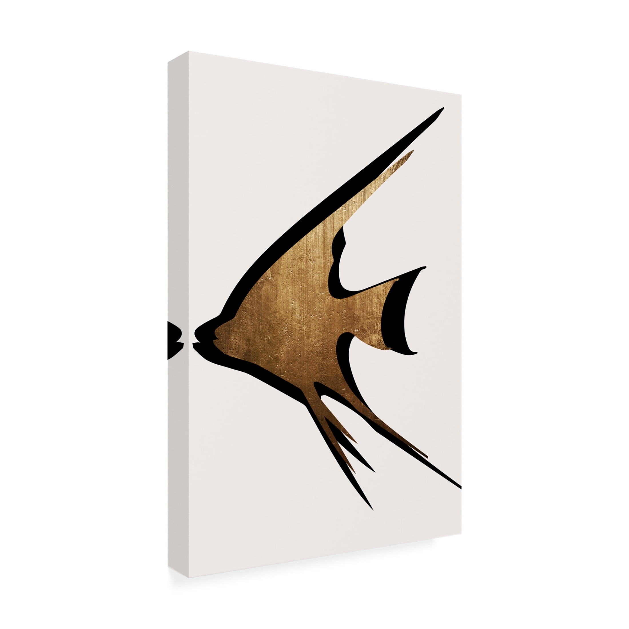 Trademark Fine Art Kubistika Gold Fish Canvas Wall Art