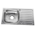 thumbnail image 4 of Stainless Steel Single Bowl Reversible Square Topmount Kitchen Sink for Home Restaurant, 4 of 8