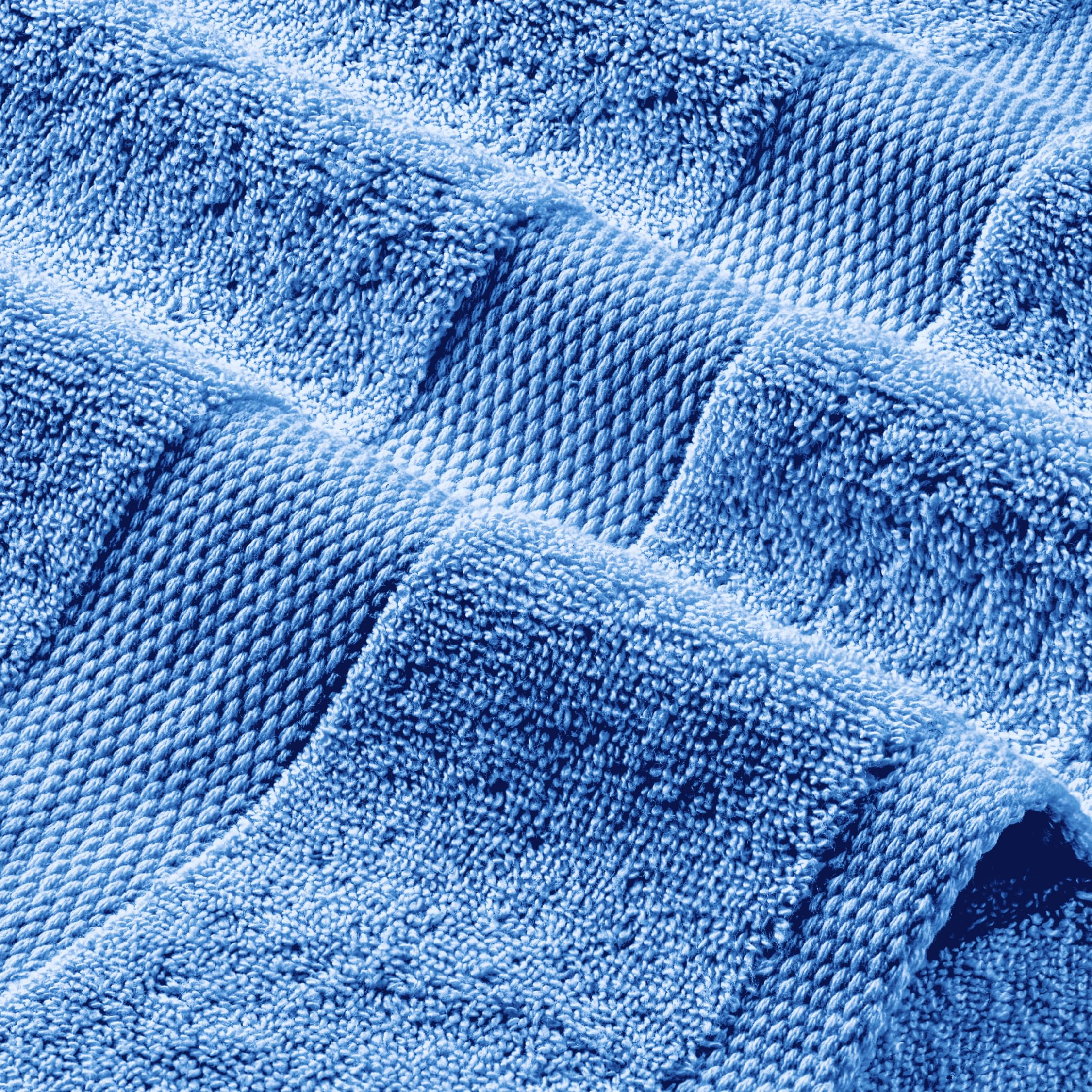 White Classic Luxury 650 Gsm Cotton Bath Sheet Towels, Extra Large Bathroom Towels Oversized, Light Blue, 35 x 70, 2 Pack