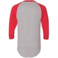 thumbnail image 3 of Augusta Sportswear Mens Baseball Jersey 2.0, L, Athletic HeatherRed, 3 of 3