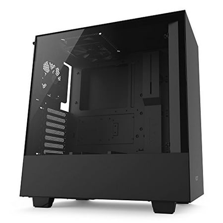 NZXT H500 – Compact ATX Mid-Tower Case – Tempered Glass Panel – All-Steel Construction – Enhanced Cable Management System – Water-Cooling Ready - (Best Micro Atx Case)