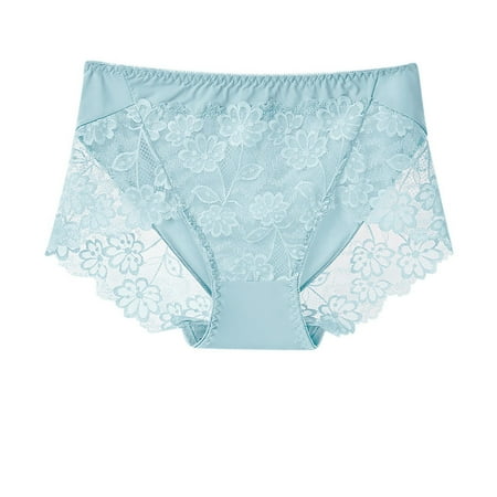 Womens Lace Sexy Panties Briefs Underwear Cotton Plus Size Clothes Fall Winter Fashion 2025 Gifts Essentials Women s Clothing Medium-High Waist File Summer Thin Clearance
