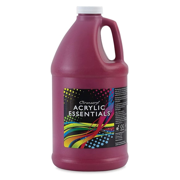 CHROMA Acryliques INC CHROMAcrylique Acrylique Essentials, Demi-Gallon, Rouge Froid