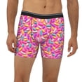 thumbnail image 2 of Rateoe Colorful Donuts 1 Print Men’s Underwear Boxer Briefs Soft Comfortable Underwear Boxer Briefs, Long Leg Briefs,Anti-chafing Boxer Briefs, 2 of 7
