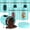 Turquoise, variant on 6 Pack Kitchen Canisters Set 20 oz Airtight Stainless Steel Canister Food Storage Container with Window Glass, Coffee Sugar Candy Jars Tea Organizer for Flour Cookies Spices Grains Kitchen(Turquoise)