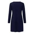 thumbnail image 2 of Robe Longue à Manches Longues Femme Imprimée Manches Longues Poches Robe Décontractée Sauvage Robe Ample Robe à Manches Longues Robes Décontractées pour Femmes Robes Décontractées Longues Décontractées, 2 of 8
