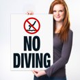 thumbnail image 2 of Tennessee No Diving Sign, Complies With State Of Tennessee Pool Safety Code, (SI-62190) 18x24 Corrugated Plastic, 2 of 7