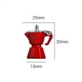 thumbnail image 3 of Escena en Miniatura Juguete Simulación Mini Cafetera Casa de Muñecas Utensilios de Café Modelo para Niños Rojo, 3 of 5