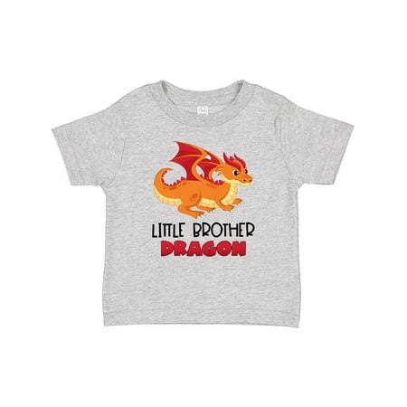 

Inktastic Little Brother Cute Red and Orange Dragon Gift Baby Boy T-Shirt