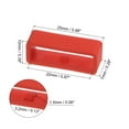 thumbnail image 2 of Unique Bargains 6pack Watch Strap Loop Fastener Rings 22mm Rubber Watch Holder Keeper Red, 2 of 6
