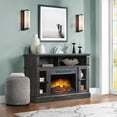 Whalen Furniture Barston Media Fireplace TV Stand for TVs up to 55