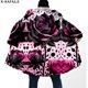 thumbnail image 1 of Capa de sueño con estampado 3D de mariposa Rosa oscura para hombres, abrigo grueso y cálido con capucha, abrigo de lana a prueba de viento, bata, manta, 2, 1 of 4