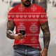 thumbnail image 1 of Rave Party Hip Hop hombres Navidad Elk Santa Claus 3d Hd impreso camiseta moda tendencia cuello redondo suelta calle fiesta ropa 6xl, 1 of 4