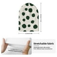 thumbnail image 2 of Lsque Abstract Green Polka Dot Pattern Knitted Beanie, Unisex Winter Hat, Knit Hat Winter Beanies Thick Fisherman Beanies Cuffed Plain Skull Caps, 2 of 6