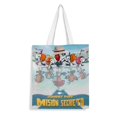 thumbnail image 1 of Johnny Puff Bolso de tela con estampado de lienzo para mujer, bolsa de compras reutilizable y estética, con cremallera interior, regalo para mujer, 35 × 40 cm., 1 of 6