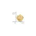 thumbnail image 2 of Sterling Silver Gold-Flashed Reflections Smiling Sun Bead Charm - Measures 9.09x9.09mm Wide, 2 of 2