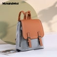 thumbnail image 7 of Montana West Small Backpack for Women Vegan Leather Mini Backpack Purse for Women Colorblock Backpack Cute Convertible Shoulder Bag, Jean, 7 of 7