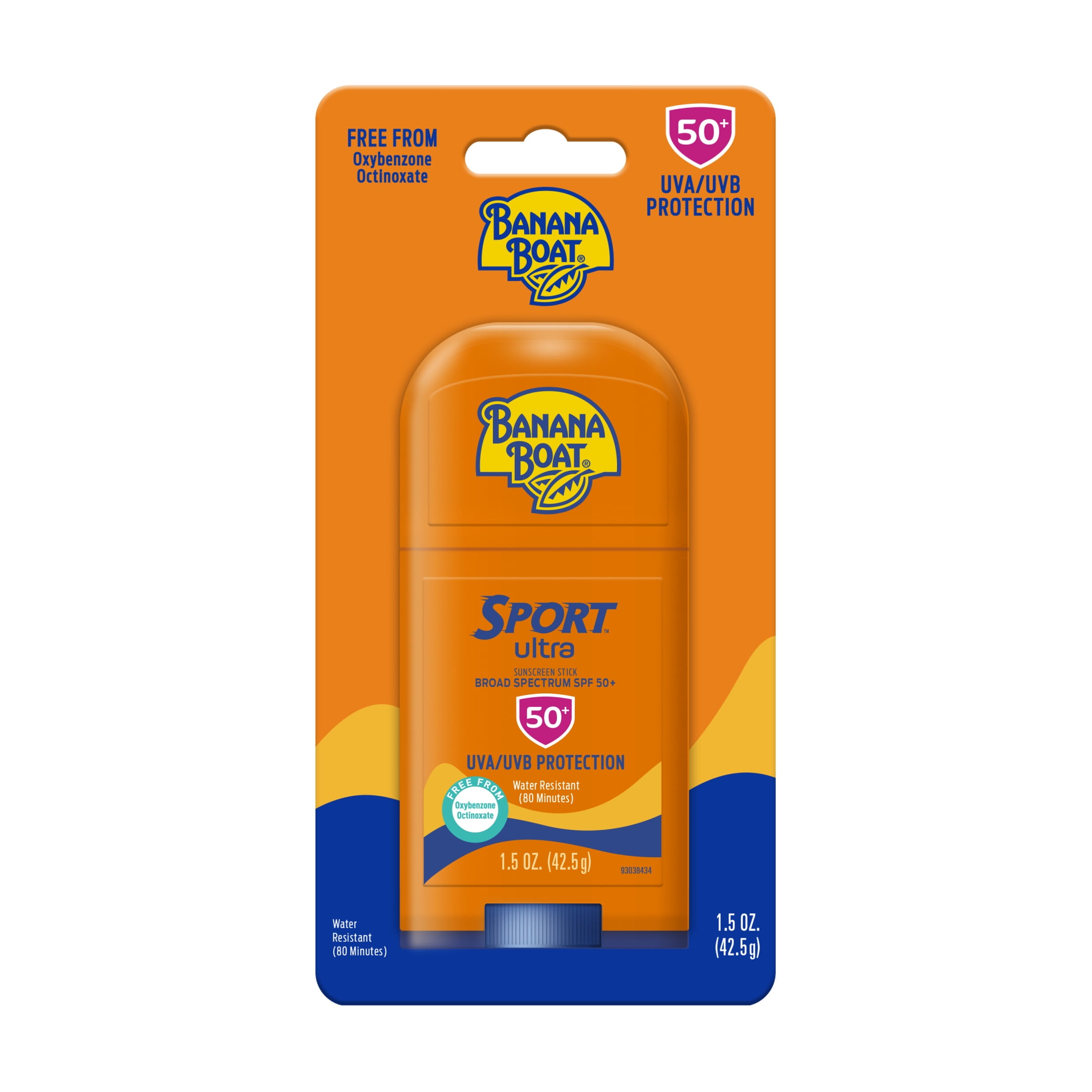 (4 pack) Banana Boat Sport Ultra Sunscreen Stick SPF 50, Travel Sunscreen Sport, Adult Sunblock, 1.5 oz