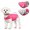 pink grey, variant on Coloody Dog Double-Sided Down Jacket,Pet Clothes for Small Medium Dogs
