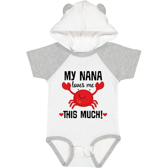 Inktastic Nana Loves Me Grandson Boys or Girls Baby Bodysuit