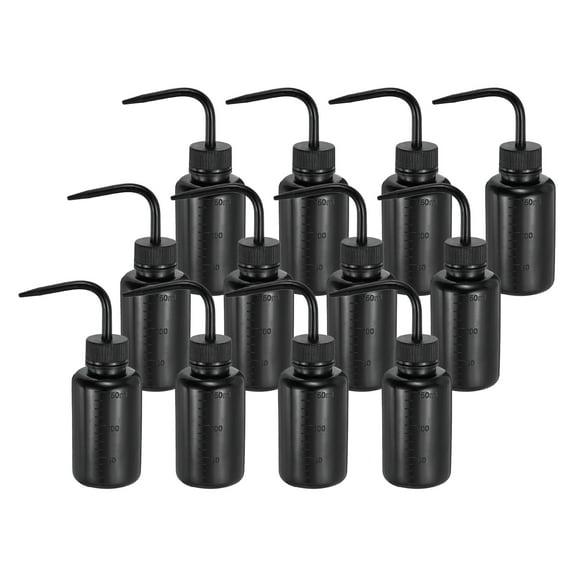 Uxcell 12Pcs Wash Bottle 150ml 5oz Plastic Squeeze Bottles Lash Water Bottle