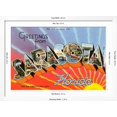 Greetings from Sarasota, Florida Art Print, White Frame Wall
