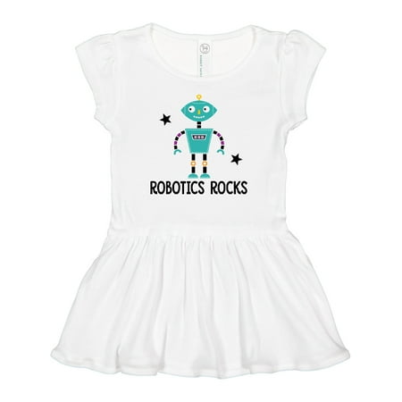 

Inktastic Robotics Rocks Funny Robot Girls Baby Dress