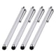 thumbnail image 2 of Paquete de 4 lápices ópticos para dispositivos de pantalla táctil Lápiz óptico capacitivo universal con clip para teléfonos móviles, tabletas, portáti Plata, 2 of 7