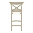 thumbnail image 5 of Compamia Cross Indoor Outdoor Counter Stool Taupe, 5 of 8