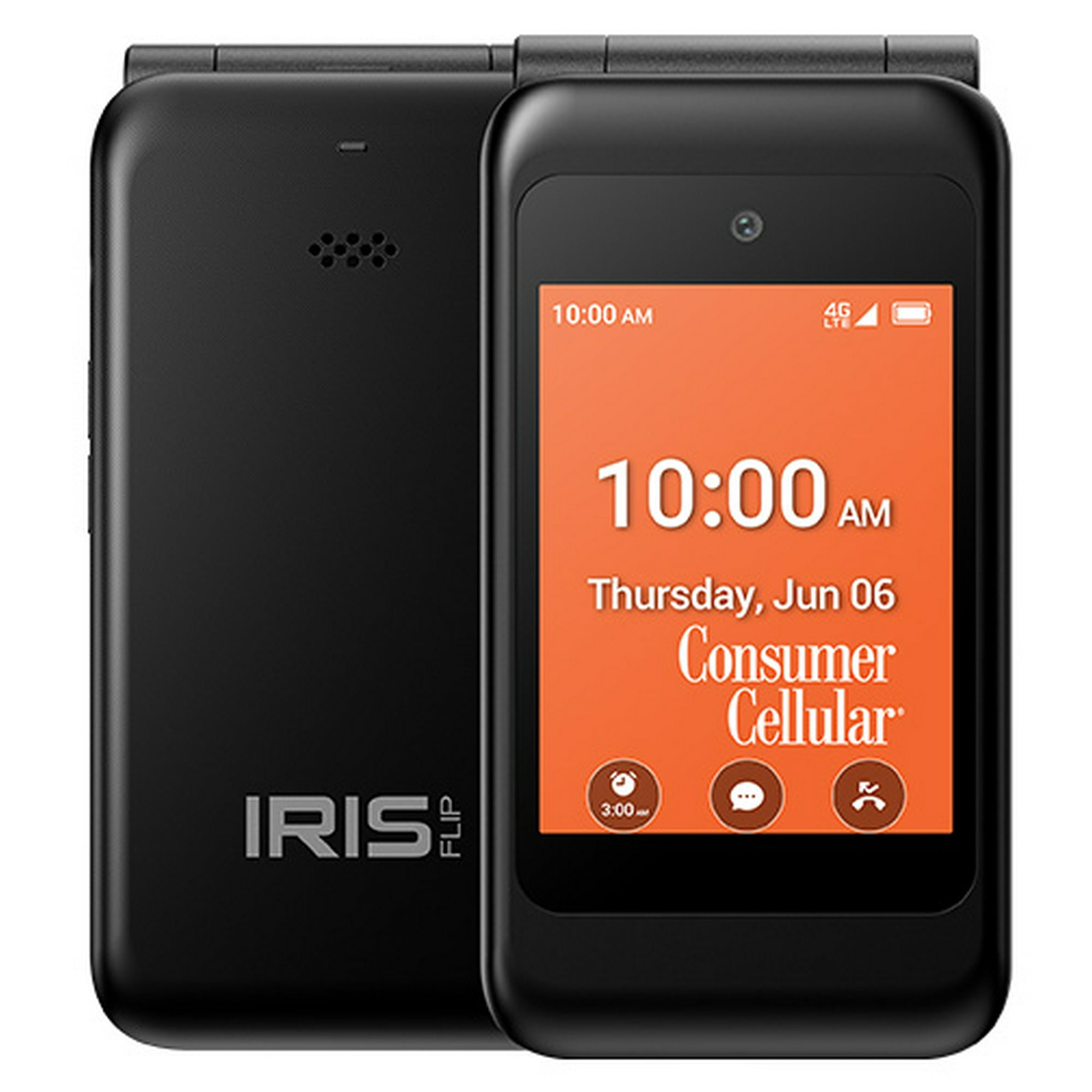 Consumer Cellular, Iris Easy Flip, Gray
