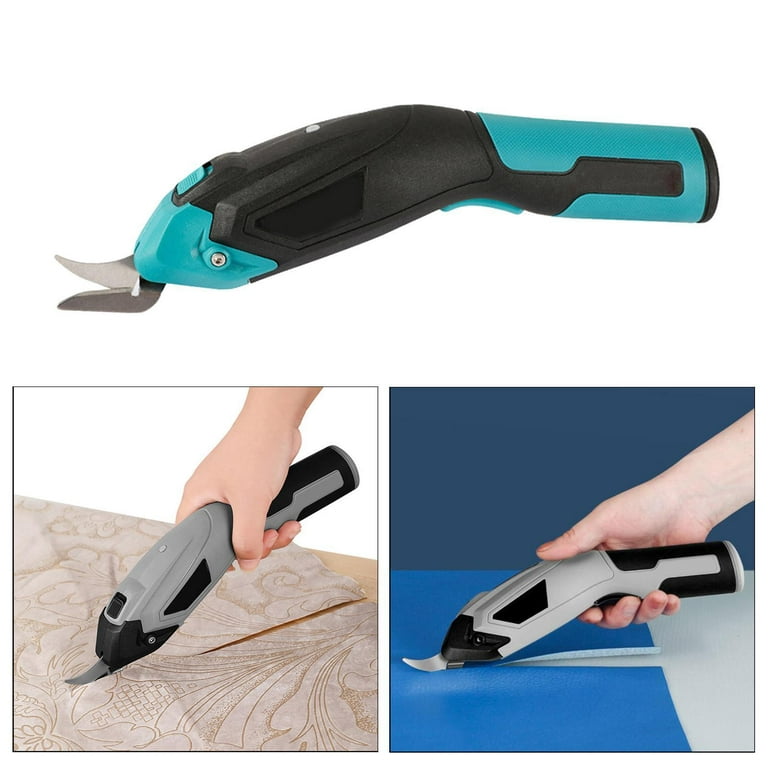 Cordless Electric Scissors, SnapFresh 4V Electric Mini Cutter, Carpet and  Cardboard Cutter with a Replacement Blade, Rotary Cutter for Fabric and