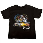 Fender Rockabilly Graphic Short Sleeve T-Shirt, Size - Boys Medium #9103085606
