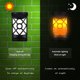 thumbnail image 5 of Lámpara de pared LED solar con llama - Lámpara de patio - Lámpara de detección para exteriores - Lámpara de proyección con antorcha solar - Lámpara de llama, 5 of 7