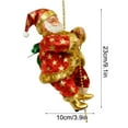 thumbnail image 2 of Climbing Santa Claus Christmas Figurine – Musical Santa on Rope, Sings Jingle Bells, Holiday Home Décor, Perfect for Tree, Fireplace, Window, or Door, Holiday Gift for Family, 2 of 5