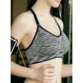 thumbnail image 3 of Gustave 3-Pack Women's Seamless Active Keyhole Mesh Racerback Sports Bra High Impact Padded Bras Workout Fitness Running Yoga Crop Tops "Size XL", 3 of 8