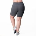 thumbnail image 4 of Rainbeau Curves Basic Compression Bike Short, Women's Plus Gray 14/16, 4 of 5
