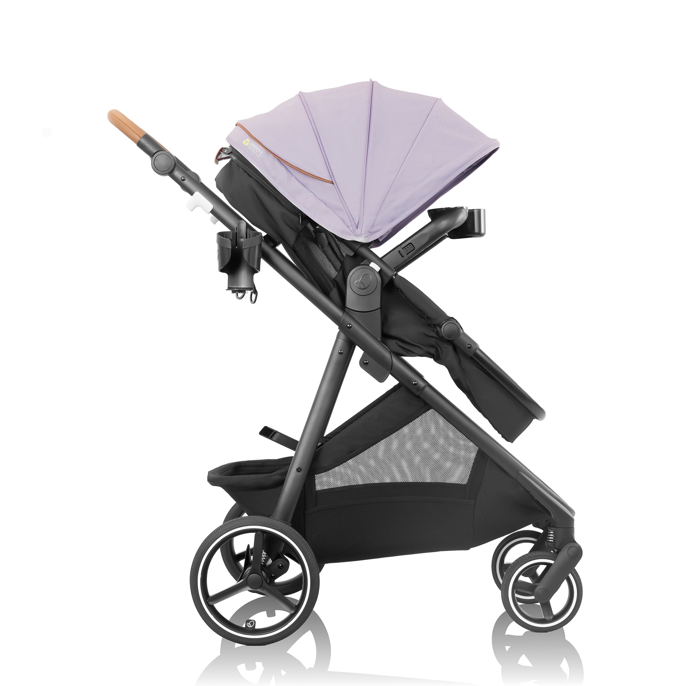 Evenflo Shyft Intuiti+ Stroller with Green & Gentle Fabric (Agate)