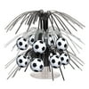 Beistle Club Pack of 12 Soccer Ball Miniature Cascade Table Centerpieces 7.5-Inch