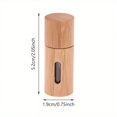 thumbnail image 1 of 3ml Bamboo Wood Roll On Bottle For Essential Oils Empty Perfume Sample Roller Bottle With Roller Ball & Natural Bamboo Wood Cap Travel Essentials, 1 of 5
