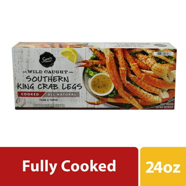 Sam's Choice King Crab Legs 1.5lb 16g Protein per 3 oz(84g/About one cluster) Serving Contains Crab