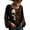 152#Gray, variant on Women Bell Sleeve Shirt Boho Skeleton Graphic Crewneck Long Sleeve Fall Tee