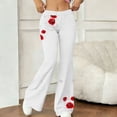 thumbnail image 2 of Women's Flare Yoga Pants Stretch Elastic Waist Floral Printed Long Palazzo Lounge Bell Bottoms Daily Trousers, 2 of 7