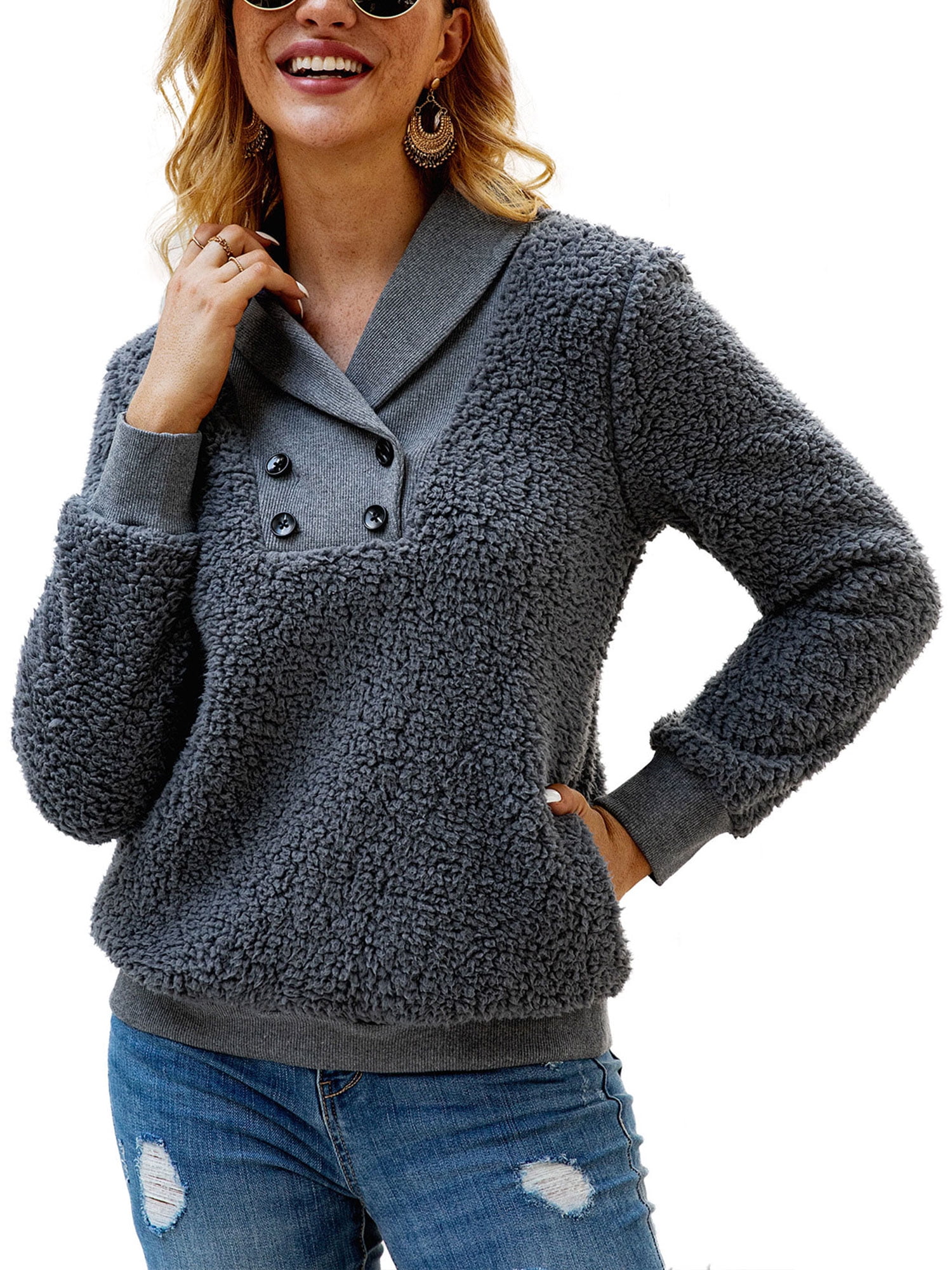 walmart fuzzy sweatshirt