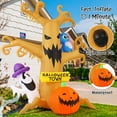 thumbnail image 6 of GOOSH Halloween Inflatables 8 FT Halloween Inflatable tree with Ghost Pumpkin and Owl, Halloween Dead Tree Decorations Scary Halloween Decorations with Built-in Lights for Halloween/Holiday/Party, 6 of 7