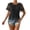 236#Black, variant on Womens Summer Tops Dressy Casual Short Sleeve Lace Trendy Shirts Crewneck T Shirt Hollow Out Loose Blouses Light Blue 2XL