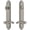 Satin Nickel, variant on Grandeur Arcprt_Tp_Eset_234_Lh Arc Solid Brass Tall Plate Single Cylinder Keyed Entry Set