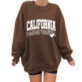 thumbnail image 1 of Gibobby Sudaderas para Mujer Linda sudadera de manga larga para adolescentes y mujer(Café,XL), 1 of 4