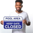 thumbnail image 2 of Pool Area Keep Gate Closed Sign, Pool Sign,, 2 of 8